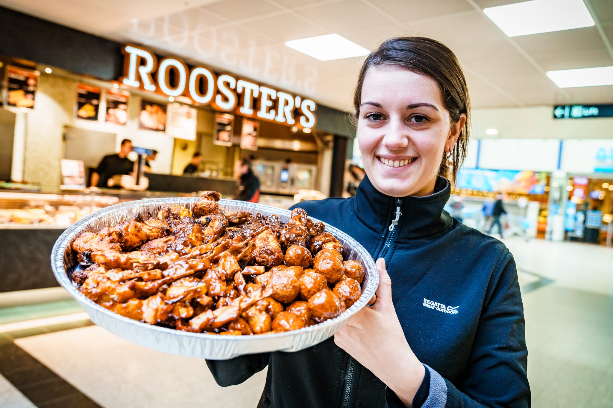 Hapjesschaal met kiphapjes van Rooster's Zwolle